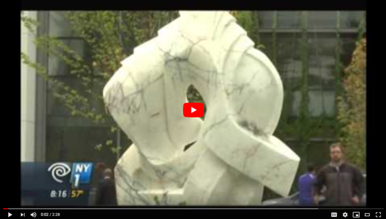 robin-antar-on-ny1-sculpture-donated-to-the-zucker-hillside-hospital 2015