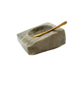 EARTH TONE STONE SALT CELLAR