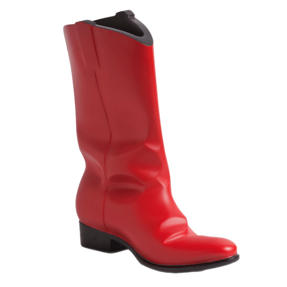 CHERRY RED RIDING BOOT / RESIN REPRODUCTION